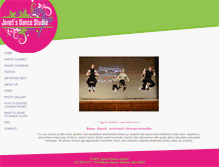 Tablet Screenshot of janetsdancestudio.com